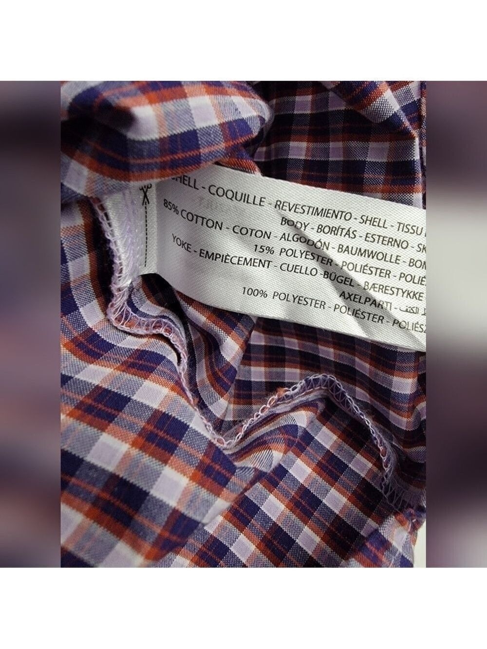 Ariat Pro Series Shirt Short Sleeve Men Large Red Plaid Cotton Poly Rodeo Work - Picture 6 of 12
